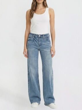 Y.M.I. Women's Royalty Bella High Rise Wide Leg Jeans NWT 6/29